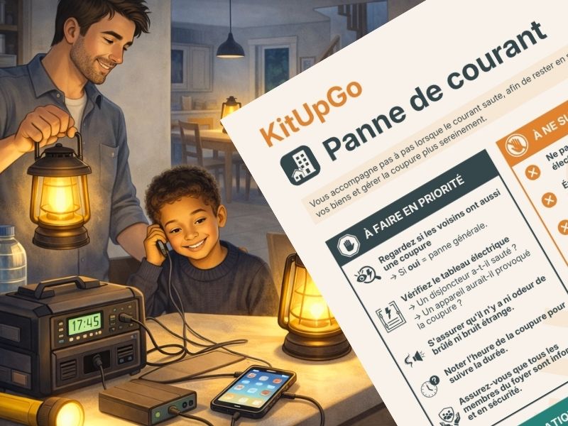 Que faire en cas de panne de courant