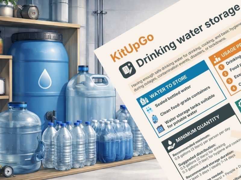 Drinking water storage – How to Plan Ahead?