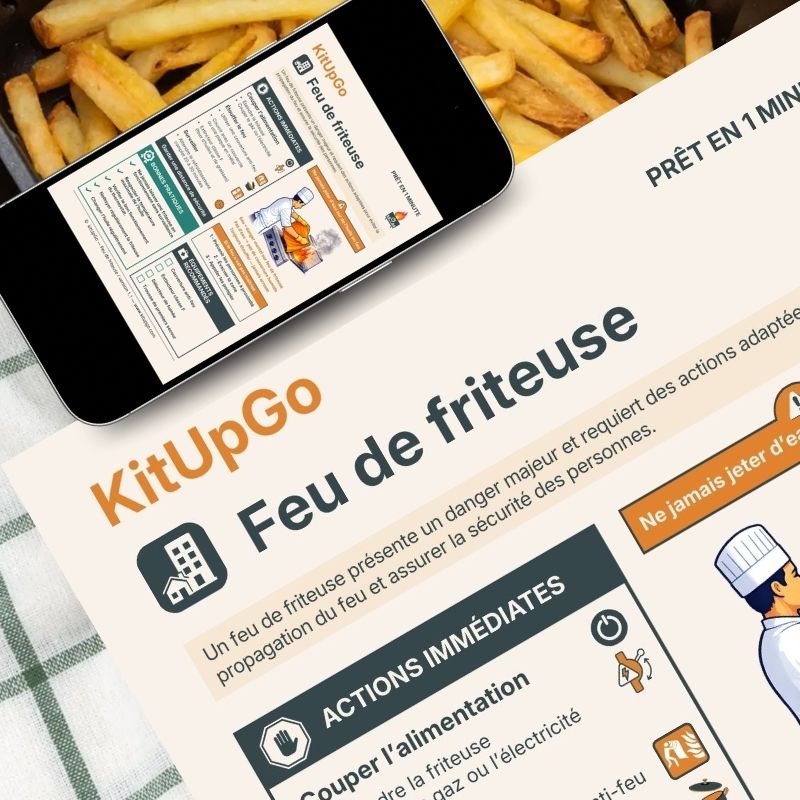 Que faire en cas de feu de friteuse ?