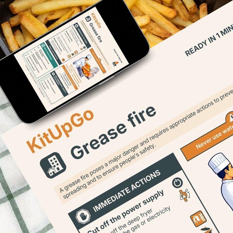 What to do in the event of a grease fire?