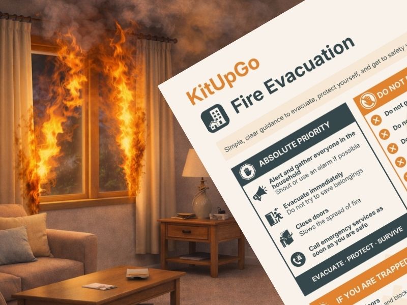 What to do in the event of fire