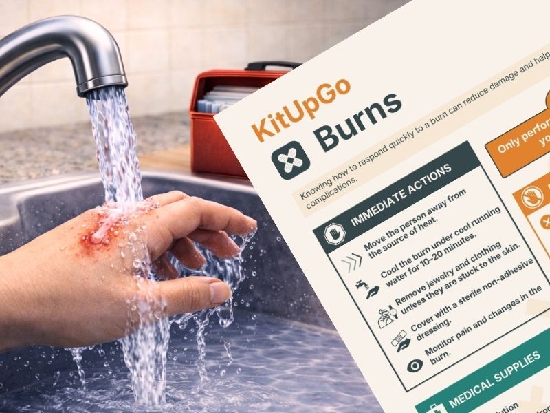 What to do in the event of a burn